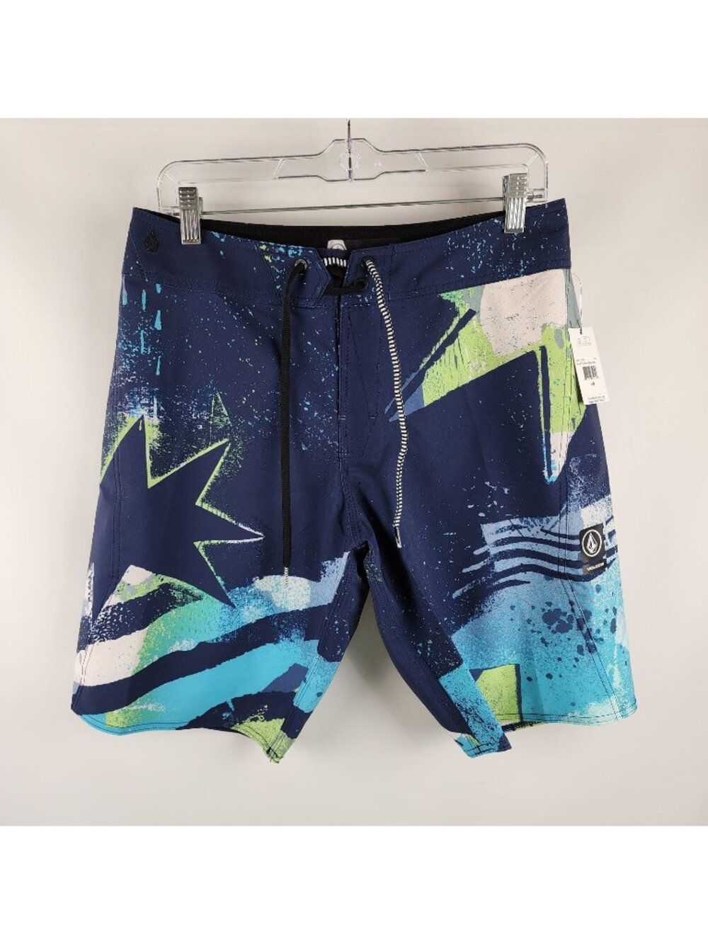 Volcom Boardshorts Mens 30 Multi ICE ENG Drawstring Shorts (30x10) NWT